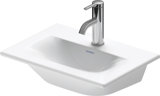 Duravit Furniture hand basin Viu 073345, 450 mm, without overflow, with tap hole bench, 1 tap hole