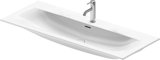 Duravit Möbelwaschtisch Viu 234412, 1230 mm, mit Überlauf, mit Hahnlochbank, 1 Hahnloch