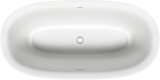 Duravit White Tulip bathtub freestanding, oval, L: 1600 mm x W: 800 mm, 2x back slides, 700468