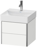 Duravit XSquare vanity unit wall-mounted 48.4x46.0 cm, 2 drawers, for washbasin DuraSquare 235350