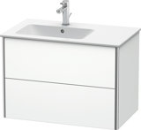 Duravit XSquare Waschtischunterbau wandhängend 81,0 x 47,8 cm, 2 Schubkästen, für Waschtisch ME by Starck  ...