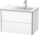 Duravit XSquare Waschtischunterbau wandhängend 81,0 x 47,8 cm, 2 Schubkästen, für Waschtisch ME by Starck  ...