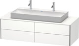 Duravit XSquare Waschtischunterbau wandhängend 140,0 x 54,8 cm, 4 Schubkästen, für Waschtisch Vero Air