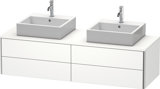 Duravit XSquare Waschtischunterbau wandhängend 160,0 x 54,8 cm, 4 Schubkästen, oberer Schubkasten inkl. Siph...