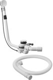 Duravit surcharge for drain and overflow set Quadroval with bottom inlet chrome, for whirlpool tubs, 791270