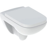 Geberit Renova Plan Set wall-hung WC low-flush, Rimfree, with WC seat, white, 500.817.00.1