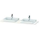 Duravit Happy D.2 Plus Console HP032H, 1600x550 mm, 2 cut-outs, for washbasin base HP4936, HP4946, HP4956, HP4...