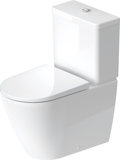 Duravit D-Neo pedestal WC for combination, low flush, rimless, 370x580 mm, 200209