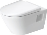 Duravit D-Neo wall-hung WC, washdown, rimless, horizontal outlet, 370x540x400mm, 257809