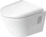 Duravit D-Neo wall-hung WC Compact, washdown, horizontal outlet, rimless, 370x480x400mm, 258709