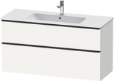 Duravit D-Neo, wall-mounted vanity unit, width 1210 x depth 462mm, 1x drawer, 1x pull-out, with handle, DE4364...