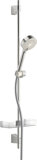 Hansa Hansabasicjet wall bar shower set, length 960 mm, anti-lime technology, 3-jet, hand shower diameter 95 m...