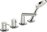 Hansa HANSADESIGNO Style ready-to-install set for bath/shower, 4-hole, projection: 189mm, 53122083