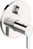 Hansa HANSADESIGNO Style bath and shower mixer, concealed, chrome, 81119563