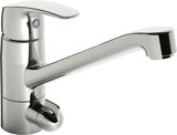 Hansa HANSAPINTO kitchen faucet, free standing, 12 l/min, dishwasher valve, chrome, 45202293