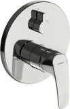 Hansa HANSAPINTO bath and shower mixer, ready-mounted set, chrome, 85269183