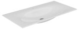 Keuco Edition 11 ceramic washbasin 31150, 1055x17x538mm, with 1 tap hole, white