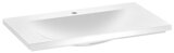 Keuco Royal Reflex cast mineral washbasin 34061, 1 tap hole, white, 800x30x490mm, with Clou system