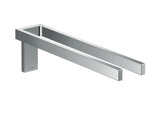 hansgrohe AXOR Universal Rectangular towel rail, metal, double, fixed, length 380mm, 42622