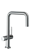 hansgrohe Talis M54 Einhebel-Küchenmischer U 220, Geräteabsperrventil, 1jet, 72807