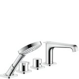 Hansgrohe Axor Citterio E 4-hole bath rim fitting with thermostat