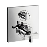 hansgrohe Axor Citterio Thermostat Unterputz mit Absperrventil, Kreuzgriffe, 1 Verbraucher