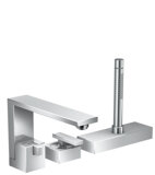 hansgrohe AXOR Edge 3-Loch Einhebel-Wannenrandmischer