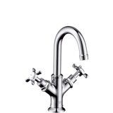 Hansgrohe Axor Montreux 2-handle basin mixer 160, pop-up waste, for hand basin