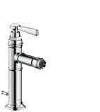 Hand-sized Axor Montreux single-lever bidet mixer with lever handle and pop-up waste