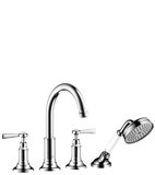 Hansgrohe AXOR MONTREUX 4-hole bath tub edge fitting, lever handles, 196mm projection