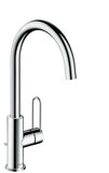 Hansgrohe AXOR Uno single-lever basin mixer 240, handle, pop-up waste, 174mm projection