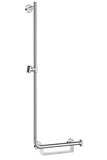 hansgrohe Unica Brausestange Comfort 110 cm links, 26403400, weiß/ chrom