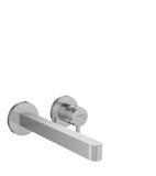 hansgrohe Finoris single lever concealed washbasin mixer for wall mounting with spout 22.5 cm, projection 228 ...