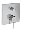 hansgrohe Finoris single lever bath mixer concealed with integrated safety combination according to EN1717, 76...