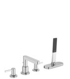 hansgrohe Finoris 4-Loch Wannenrandarmatur mit Schlauchbox (sBox), Ausladung 152 mm, 76444