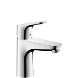 Hansgrohe Focus Waschtischmischer, ComfortZone100, Ausladung 119mm, Zugstangen Ablaufgarnitur, chrom, 31607000...