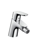 Hansgrohe Focus Bidetmischer, Ausladung 126mm, Zugstangen Ablaufgarnitur, chrom, 31920000