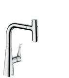 hansgrohe Metris Select M71 Single lever kitchen mixer 240, pull-out shower, 2jet