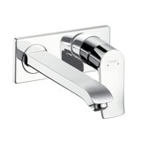 Hansgrohe Metris flush-mounted single-lever basin mixer with spout 225 mm for wall mounting 31086000