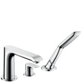 hansgrohe Metris 3-Loch Einhebel-Wannenrandmischer chrom, 31190000