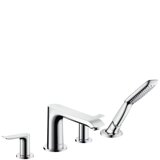 Hansgrohe Metris 4-hole single-lever bath rim mixer chrome, 31442000