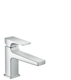 hansgrohe Metropol Einhebel-Waschtischmischer 100, Hebelgriff, Push-Open Ablaufgarnitur, Ausladung 156mm