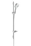 hansgrohe Raindance Select E Brauseset 120 3jet EcoSmart mit Brausestange 90 cm und Seifenschale, 26623