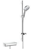 hansgrohe Raindance Select S Brausesystem Aufputz 150 mit Ecostat Select Thermostat und Brausestange 90 cm, 27...