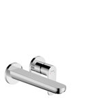 hansgrohe Rebris S single lever concealed washbasin mixer for wall mounting with spout 20 cm, projection 200 m...