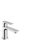 hansgrohe Rebris E Einhebel-Waschtischarmatur, 80 CoolStart, mit Ablaufgarnitur, Ausladung 121 mm, 72553