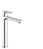 hansgrohe Rebris E single lever basin mixer 240 CoolStart water saving+ for wash bowls with drain set, project...