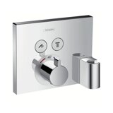 Hansgrohe ShowerSelect Thermostat, flush-mounted, 2 consumers, 15765000, chrome