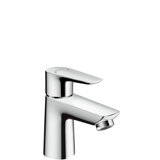 Hansgrohe Talis E single-lever basin mixer 80, push-open waste, 96mm projection