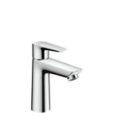 hansgrohe Talis E Einhebel-Waschtischmischer 110 LowFlow 3,5 l/min, Zugstangen-Ablaufgarnitur, Ausladung 112mm...